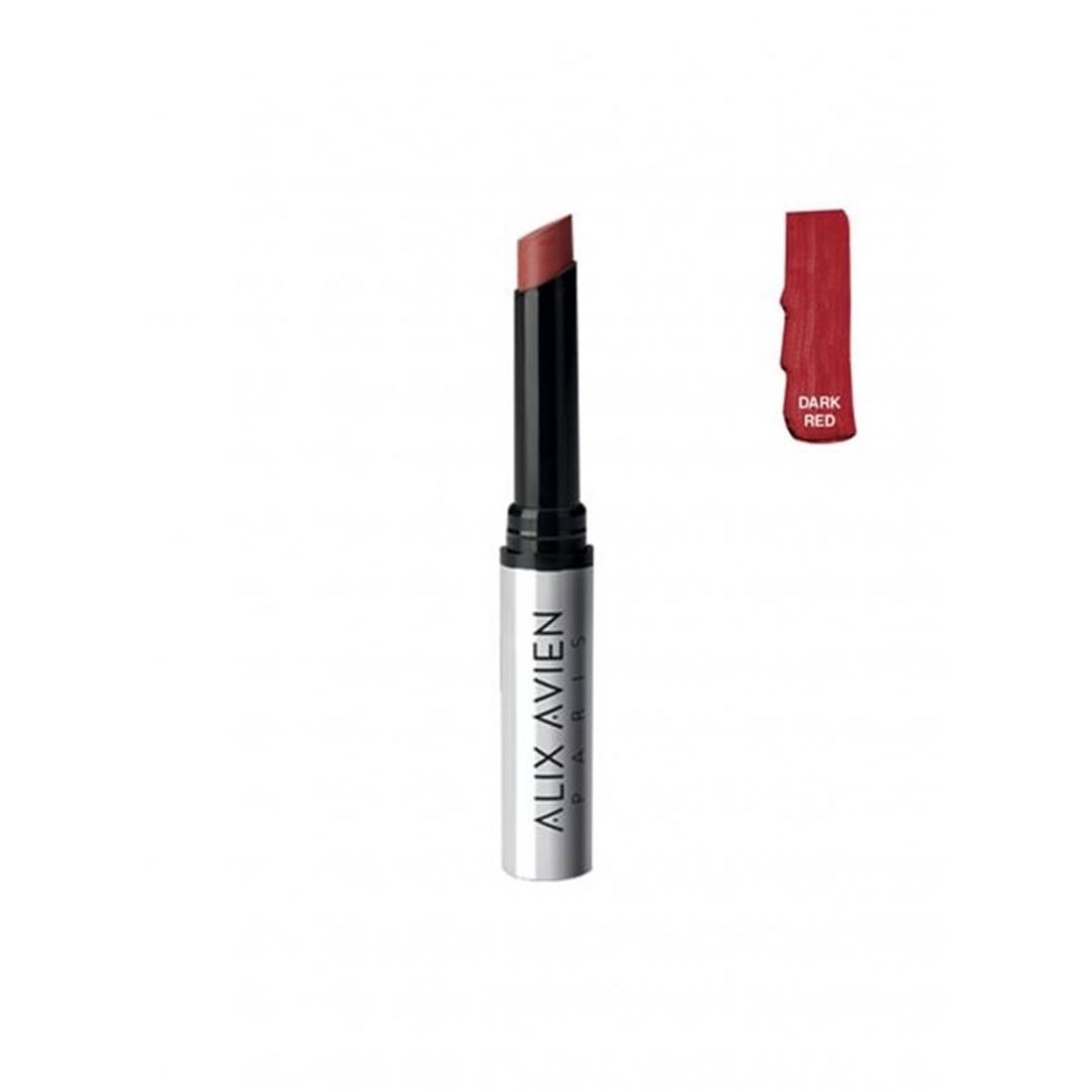Alix Avien Matte Slim Lipstick Dark Red 4